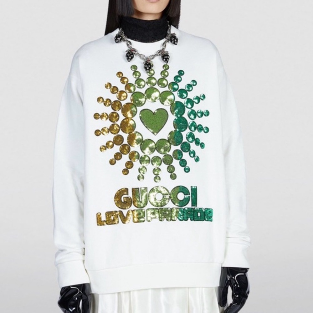 GUCCI
Love Parade Sequinned
Cotton-Jersey Sweatshirt